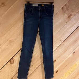 Pilcro and The LetterPress Dark Blue Denim Skinny Jeans - Size 27